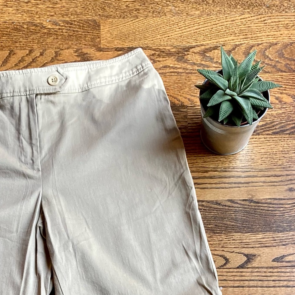 Vintage LOUBEN Cream Cotton Pants. Size 8
